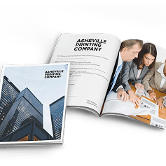 Corporate booklet spread