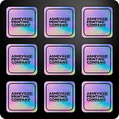 Holographic Stickers in use